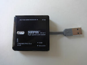 sunpak 72 in 1 high speed card reader driver download format memory